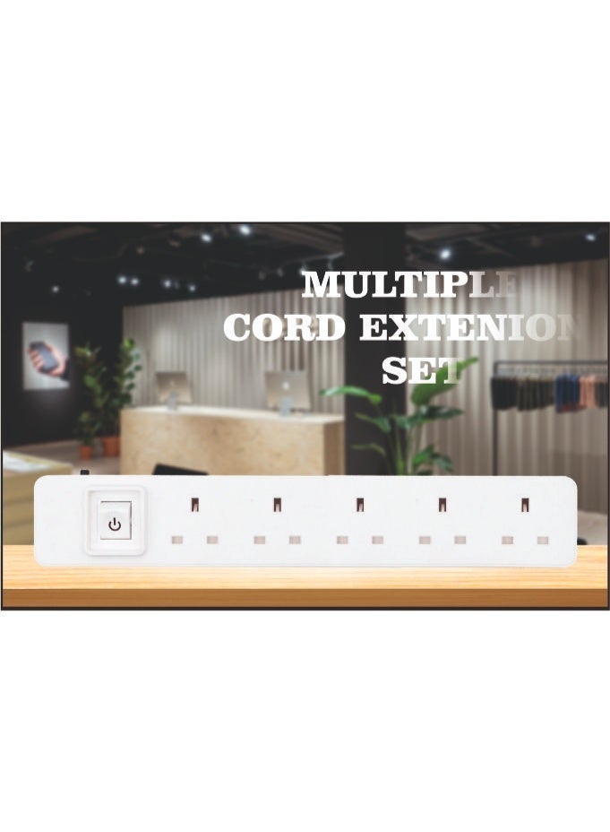 MOVAL 5-Socket Power Extension Cord 5m – All Copper, 2990W, Overload Protection, Anti-Fire Design - Image 5